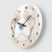 Cute Cavalier King Charles Spaniel Grote Klok (Hoek)