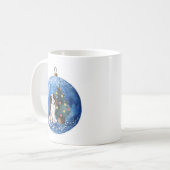 Cute Cavalier King Charles Spaniel Kerstmis Mok. Koffiemok (Voorkant links)