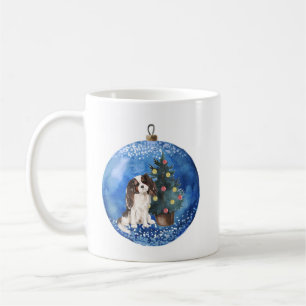 Cute Cavalier King Charles Spaniel Kerstmis Mok. Koffiemok