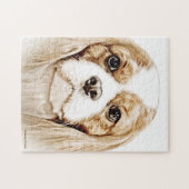 Cute Cavalier King Charles Spaniel Legpuzzel (Horizontaal)