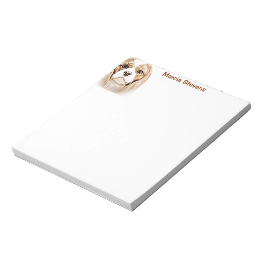 Cute Cavalier King Charles Spaniel Notitieblok (Linkerzijde)