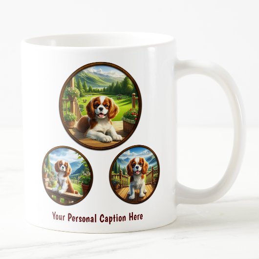 Cute Cavalier King Charles Spaniel Puppy Koffiemok