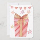 Cute Cavalier met cake vieren vierde verjaardag Kaart (Achterkant)