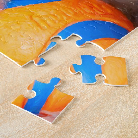 Cute Cavalier met kogelpuzzle Legpuzzel (Zijkant)