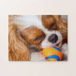 Cute Cavalier met kogelpuzzle Legpuzzel