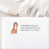 Cute Cavapoo Dog Return Address Label (Insitu)