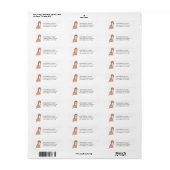 Cute Cavapoo Dog Return Address Label (Full Sheet)