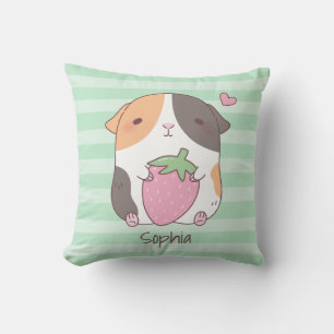 Cute Cavia En Aardbei Kinderkamer Decoratie Kussen
