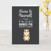 Cute Cavia Kaarten Huisdieren Blij Grappig (Gele Bloem)