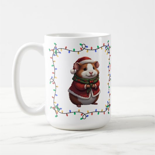 Cute Cavia Kerstmok Koffiemok (Links)