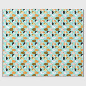 Cute Cavia Patroon Cadeaupapier (Vlak)