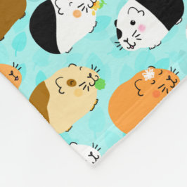 Cute Cavia Patroon Fleece Deken