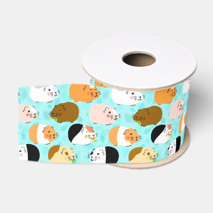 Cute Cavia Patroon Grosgrain Lint
