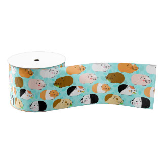 Cute Cavia Patroon Grosgrain Lint