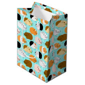 Cute Cavia Patroon Medium Cadeauzakje (Voorkant Gekanteld)