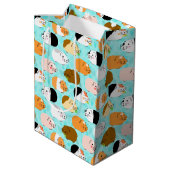 Cute Cavia Patroon Medium Cadeauzakje (Achterkant Gekanteld)