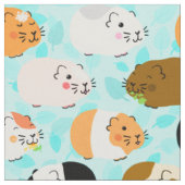 Cute Cavia Patroon Stof (Close Up)