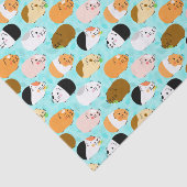 Cute Cavia Patroon Tissuepapier (Detail)