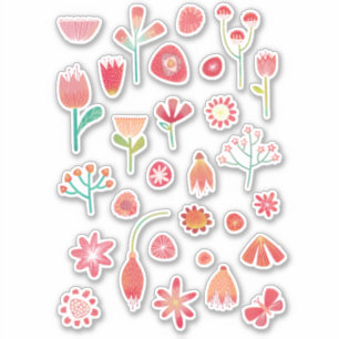 Cute Celebration Flower Natuur Sticker