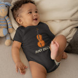 Cute Cellist Baby shower Gag Gift Romper<br><div class="desc">Cute Cellist Baby shower Gag Gift Baby Bodysuit</div>