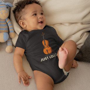 Cute Cellist Baby shower Gag Gift Romper