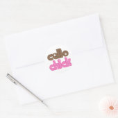 Cute Cello Chick Ronde Sticker (Envelop)