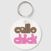 Cute Cello Chick Sleutelhanger (Voorkant)