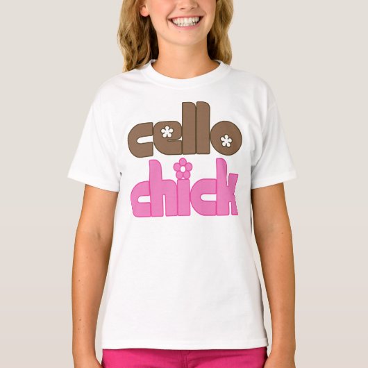 Cute Cello Chick T-shirt (Voorkant)