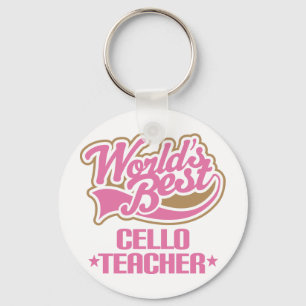 Cute Cello Teacher Gift Sleutelhanger