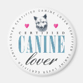 Cute Certified Canine Lover Samoyed Magneet (Voorkant)