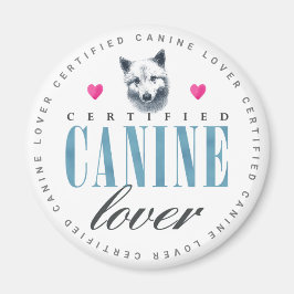 Cute Certified Canine Lover Samoyed Magneet
