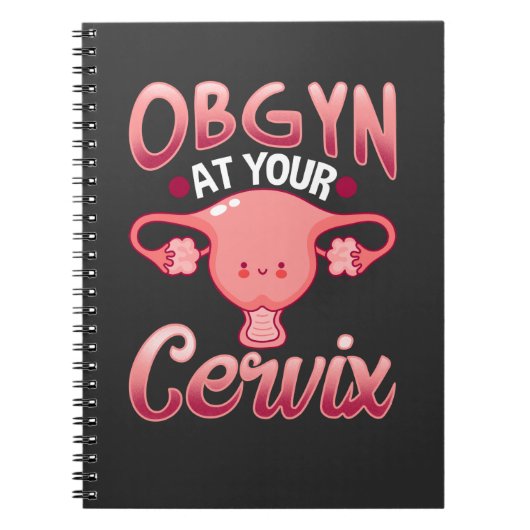 Cute Cervix Obstetrician Gynecologist Doctor OBGYN Notitieboek (Voorkant)