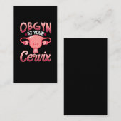 Cute Cervix Obstetricist Gynaecoloog Doctor OBGYN Visitekaartje (Voorkant / Achterkant)