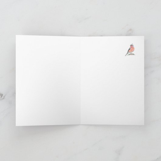 Cute Chaffinch, Happy Birthday Godmoeder Kaart (Binnen)