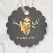 Cute Chalkboard Baby shower Favor Bedankjes Labels (Voorkant)