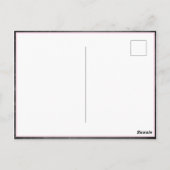 Cute Chalkboard Girly Birthday Foto Dank je Briefkaart (Achterkant)