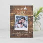 Cute Challah Days 1-Foto Holiday Hanukkah Kaart (Staand voorkant)