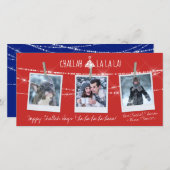 Cute Challah Days La La La La La 3-Photo Holiday K (Voorkant / Achterkant)