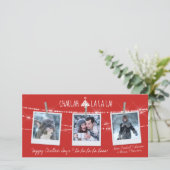 Cute Challah Days La La La La La 3-Photo Holiday K (Staand voorkant)