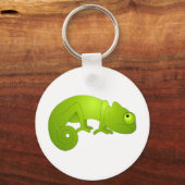 Cute Chameleon - Green Sleutelhanger (Voorkant)