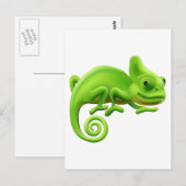 Cute Chameleon Illustration Briefkaart (Voorkant / Achterkant)