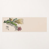 Cute Chameleon in Floral Bouquet Botanical Art Yog Yogamat (Voorkant (horizontaal))