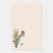 Cute Chameleon in Pink Floral Bouquet Personalized Post-it® Notes (Voorkant)