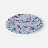 Cute Chameleon Paper Borden Papieren Bordje (Gekanteld)