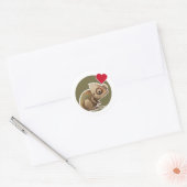 Cute Chameleon Ronde Sticker (Envelop)
