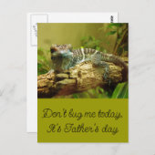 Cute Chameleon vaders dag groet Briefkaart (Voorkant / Achterkant)