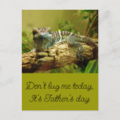 Cute Chameleon vaders dag groet Briefkaart (Voorkant)