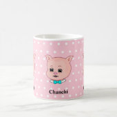 Cute Chanchi Pig Cartoon Koffiemok (Center)
