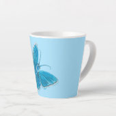 Cute Chapman's blauwe vlinder Latte Mok (Rechterhoek)