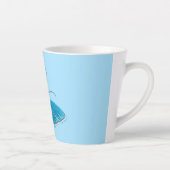 Cute Chapman's blauwe vlinder Latte Mok (Rechts)